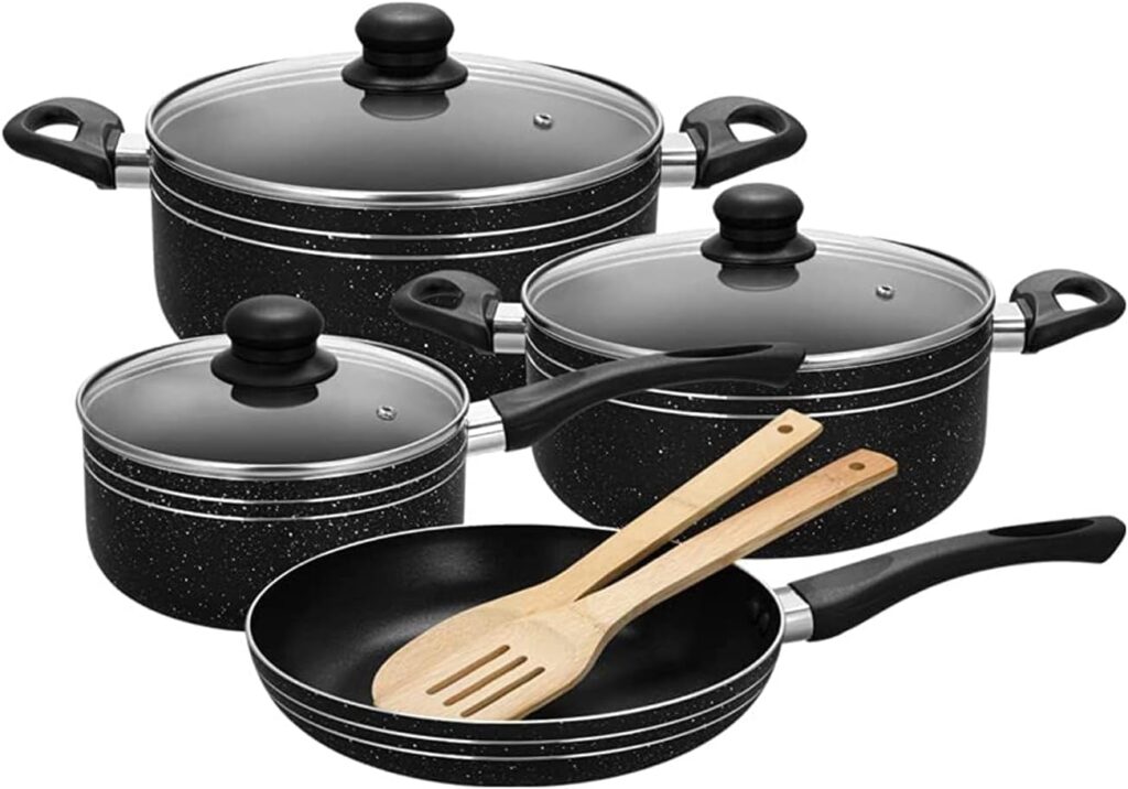 Royalford Ritz 9-Piece Non-Stick Cookware Set (RF11759)